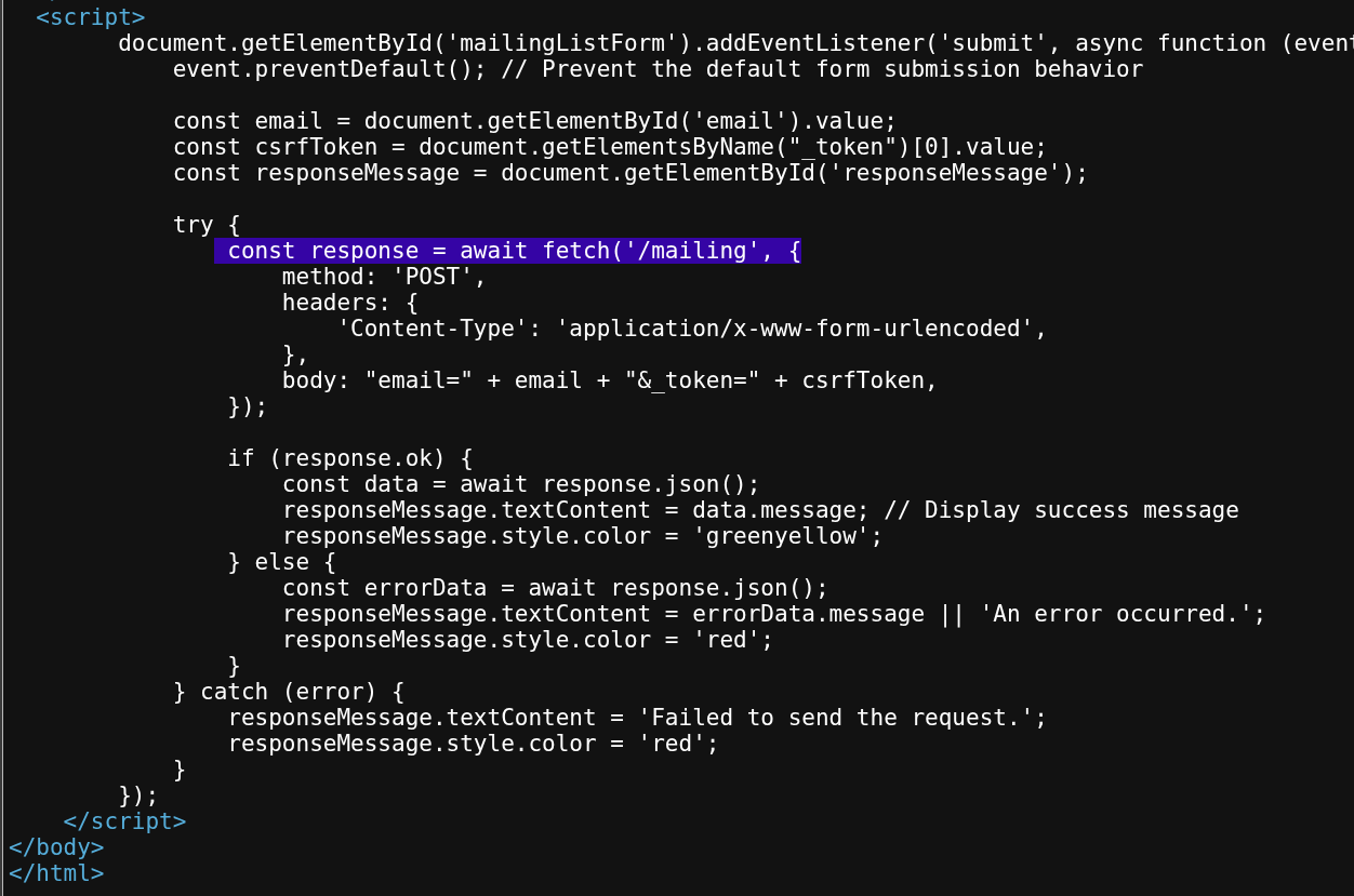 Root page source code leak